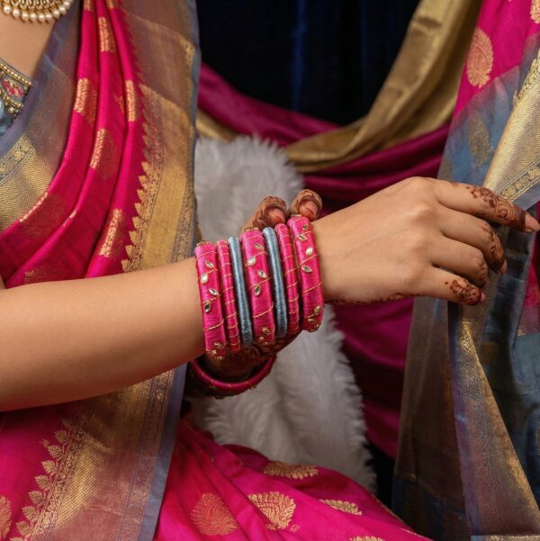 avusan | Set of 7 Premium Handmade Silk thread Bangles